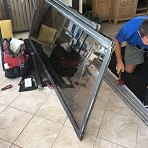 sliding glass door frame repair Santa Maria